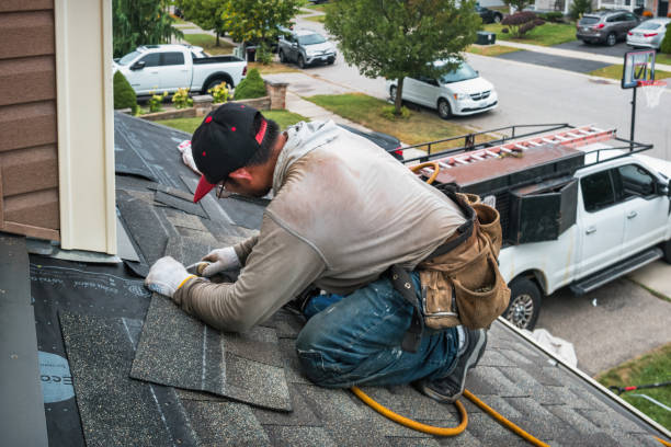 Professional Roof Replacement technician working in Genoa, IL